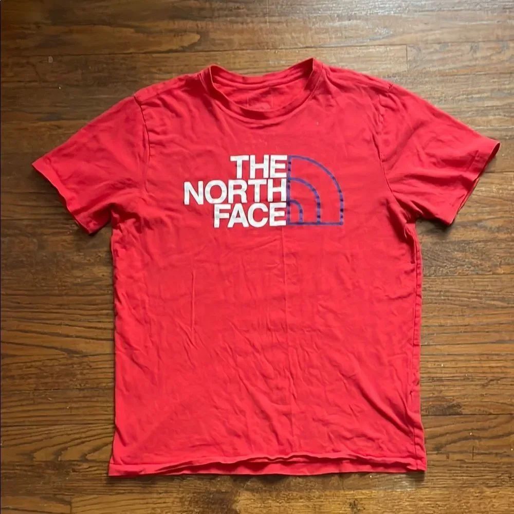 The North Face Red Men’s Short Sleeve Logo T-Shirt